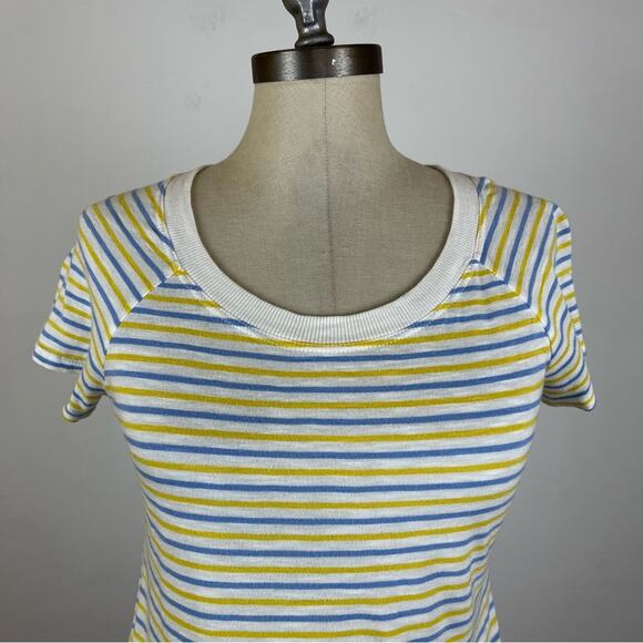 By Anthropologie Stripe Scoop Neck Tee - Picture 3 of 7